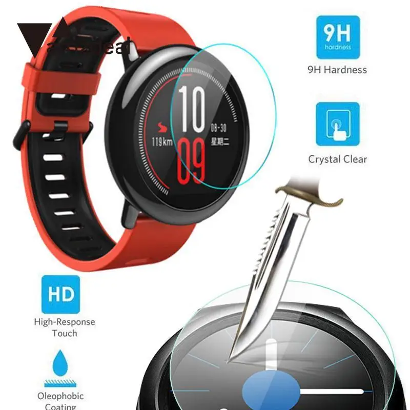 Amzdeal Премиум прозрачное 9 H Закаленное стекло Защитная пленка для экрана Amazfit