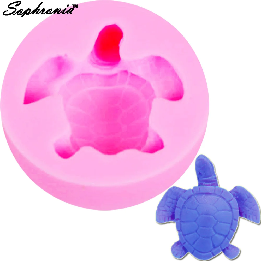 

10PCS/SET Sea turtle Shape Silicone Mold Cake Fondant Paste DIY Tortoise Silicone Decorating Mould Chocolate Gum Paste M132