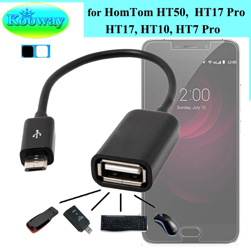Новый Micro USB 2 0 OTG Кабель адаптер для смартфонов HT50 HT17 Pro HT10 HT7 конвертер хоста On go|micro