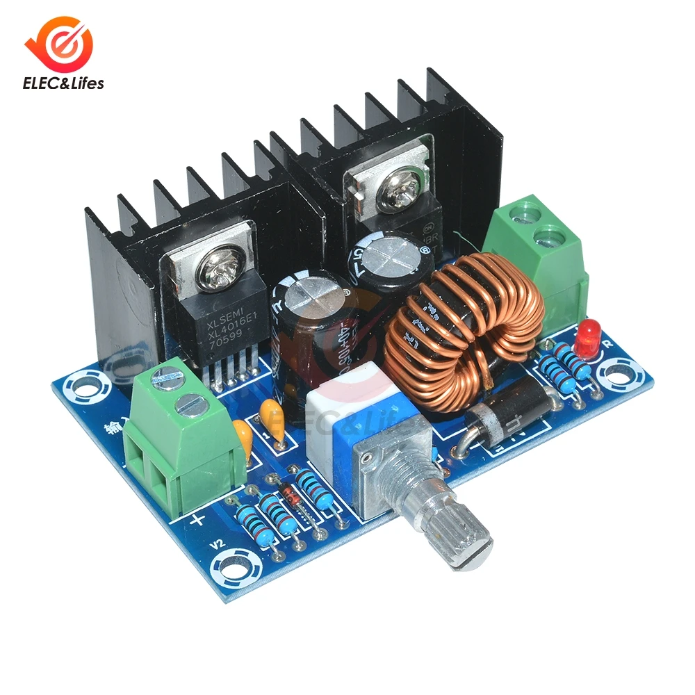 Max 8A XL4016 XL4016E1 200 Вт Высокая мощность DC-DC XH-M401 ШИМ Регулируемый понижающий преобразователь модуль регулятор напряжения в шинах