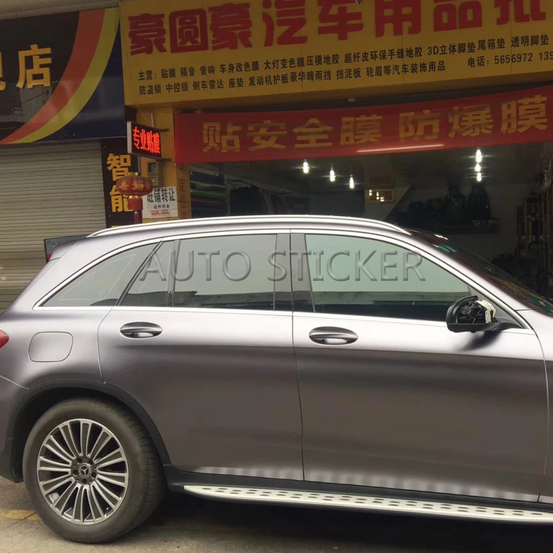 Серая металлическая виниловая жемчужная пленка для мотоцикла грузовика