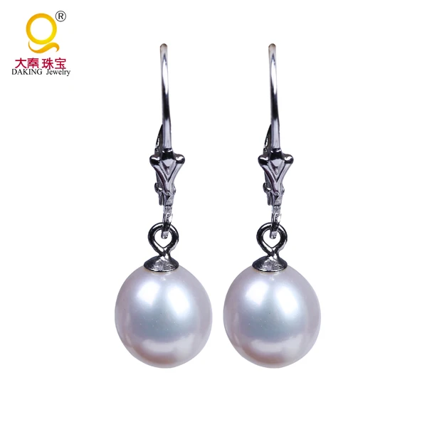 

Серьги-кольца Daking 100% AAAA из натурального пресноводного жемчуга 8,5 мм, серьги из настоящего серебра 925 пробы, жемчужные украшения для женщин