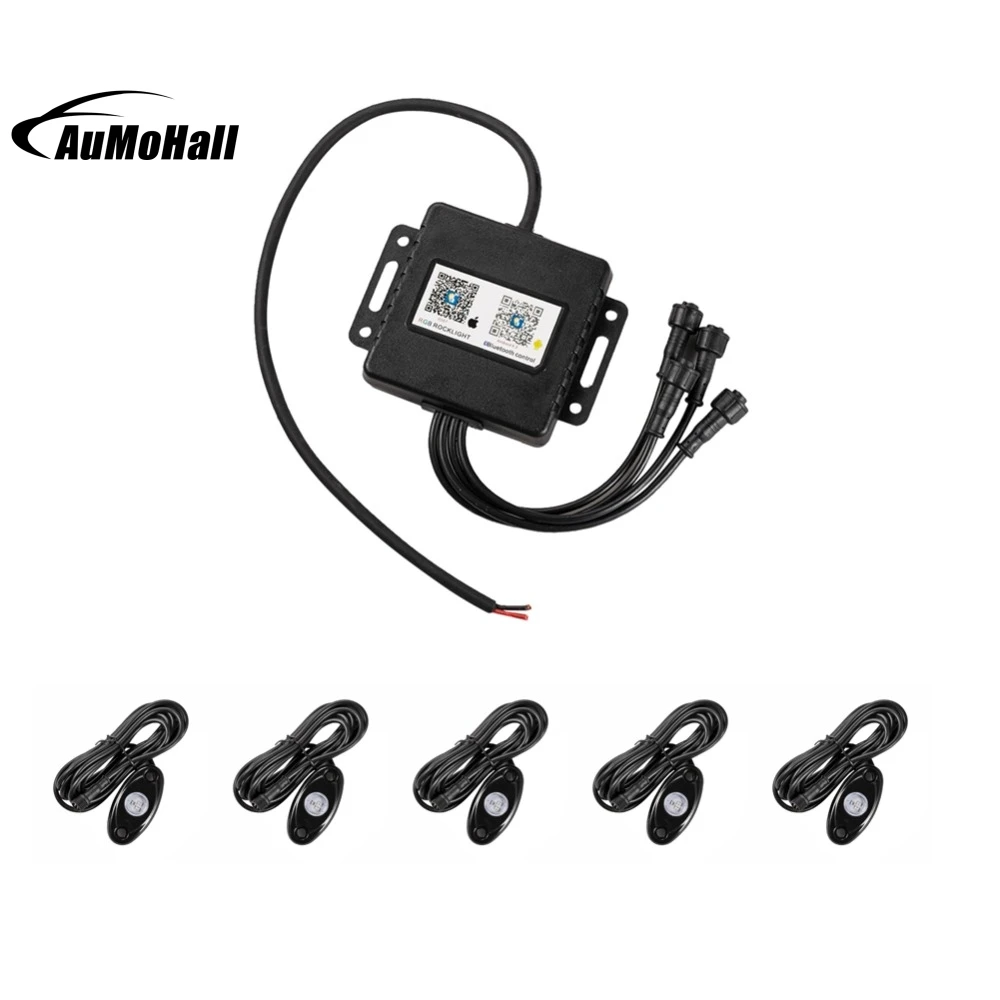 4 шт./комплект светодиодный RGB Trail Rig светильник подвес гусеничный Авто Рок лодка
