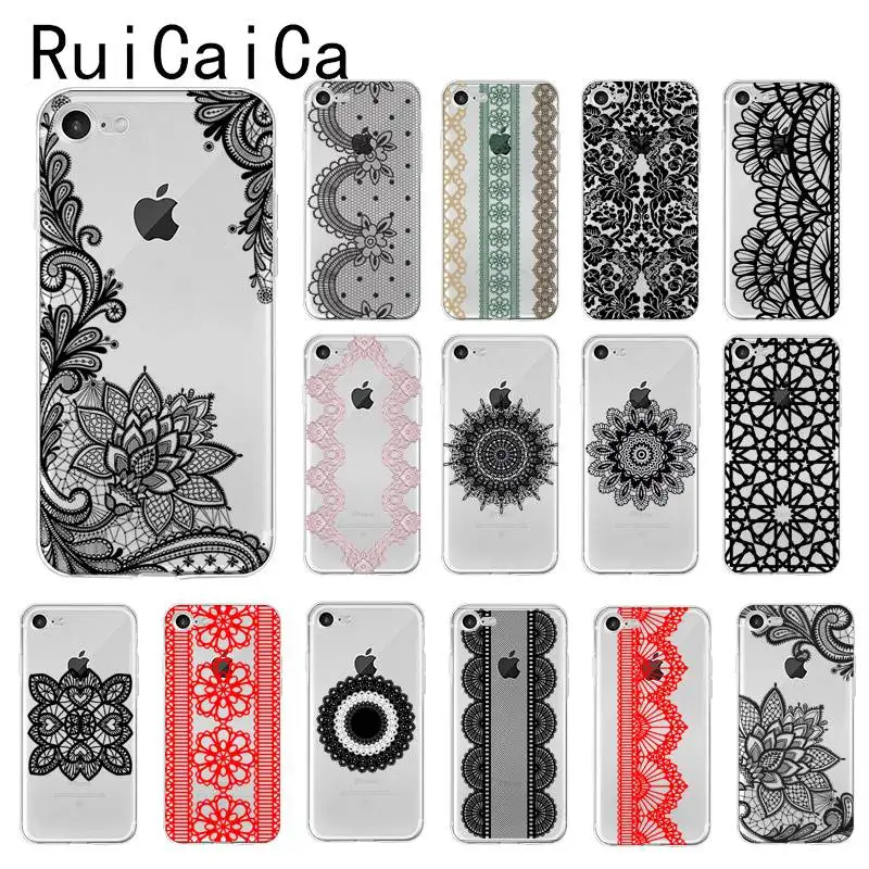 Ruicaica сексуальный цветочный кружевной Цветочный чехол мягкий для телефона iPhone X XS