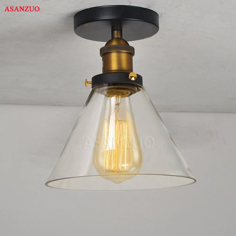 Винтажные подвесные светильники Стеклянные Настенные потолочный светильник в