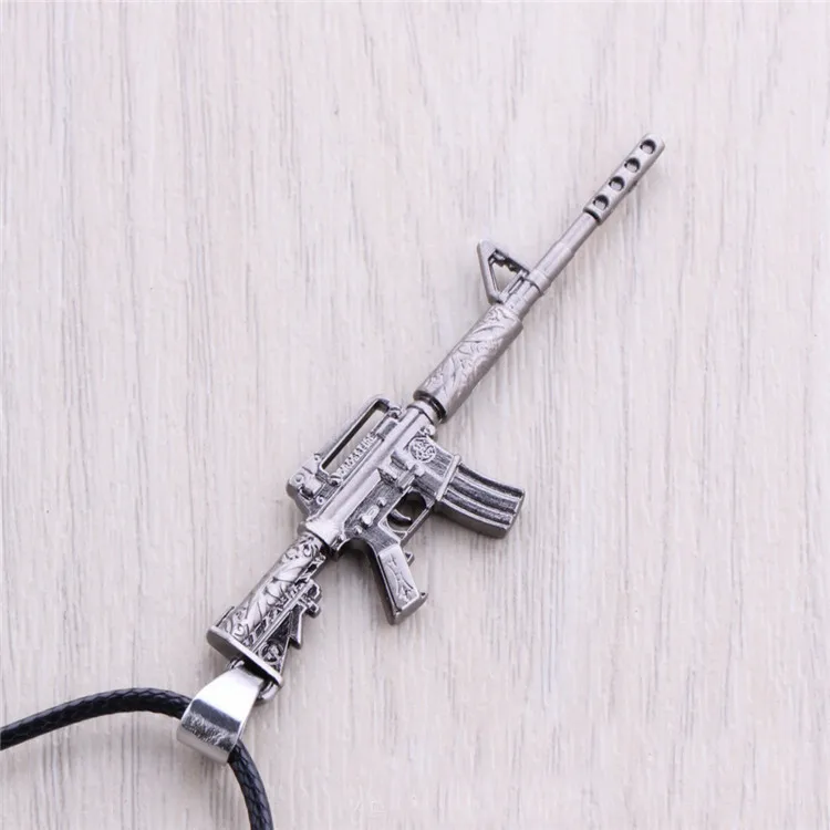 CS GO Цепочки и ожерелья Ak 47 пистолет AK47 AMW кожа цепи для Для мужчин csgo аниме оружие