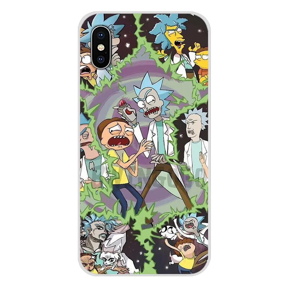 Модные прозрачные мягкие чехлы Rick and Morty для Huawei Nova 2 3 2i 3i Y6 Y7 Y9 Prime Pro GR3 GR5 2017 2018 2019 Y5II