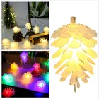 3 м 20 светодиодный Natal светящиеся гирлянды светильник с утолщённой меховой опушкой, Рождественское дерево светодиодные фонари светодиодный светильник уличный гирлянда, рождественские украшения для дома, вечерние