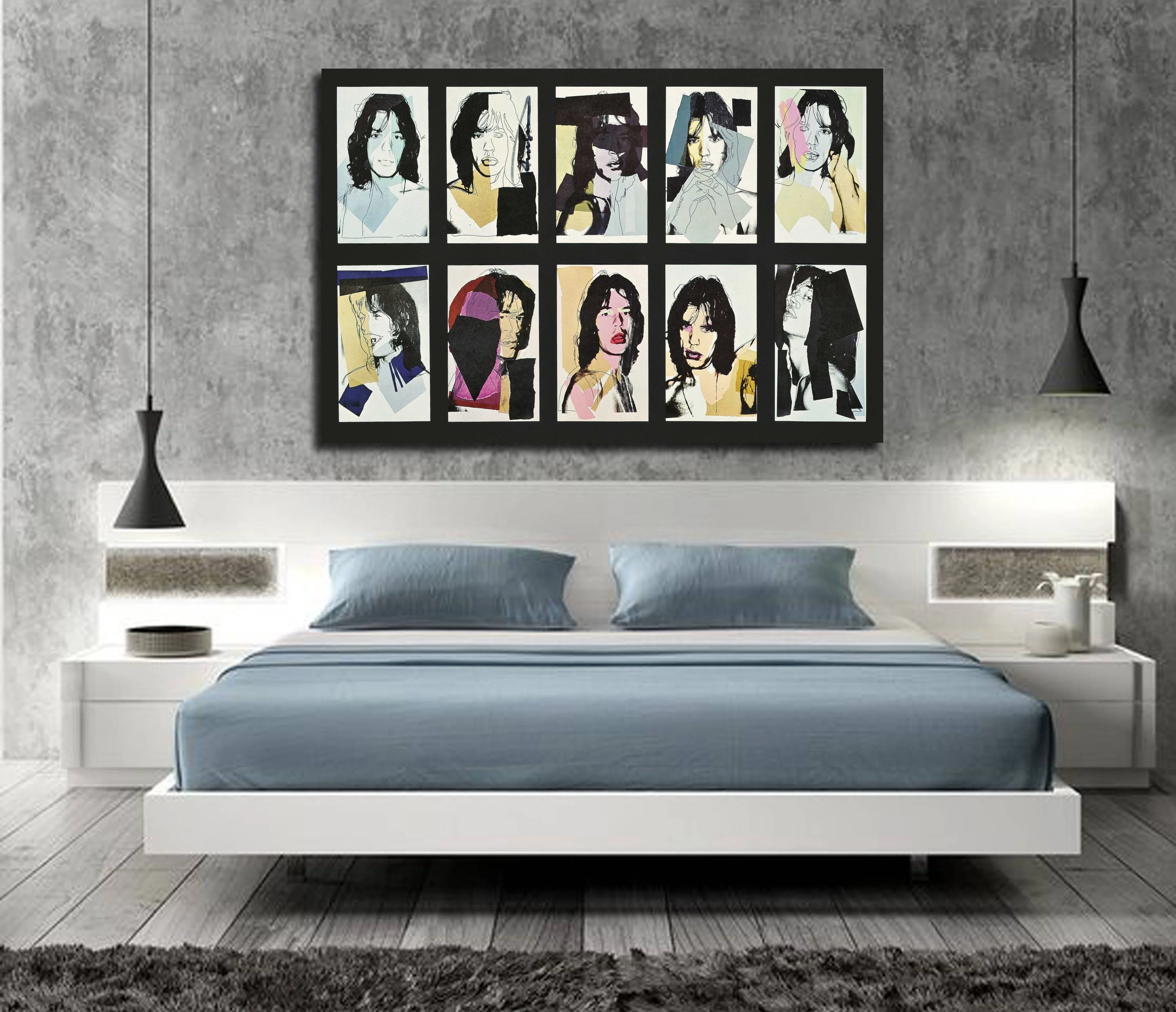 Andy Warhol Mick Jagger натюрморт абстрактная живопись маслом Рисование Искусство спрей