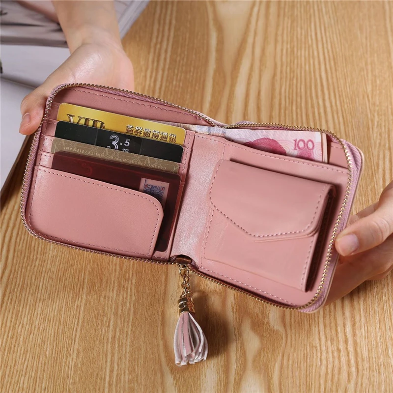 2018 Марка Ретро кошелек Для женщин с милыми кисточками маленький из искусственной