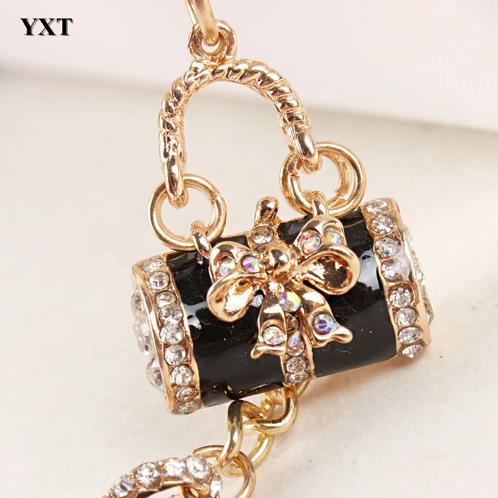 Handbag High-heel Shoe Butterfly Bowknot New Fashion Cute Crystal Pendant Purse Key Ring Chain Wedding Jewelry Great Gift | Украшения и