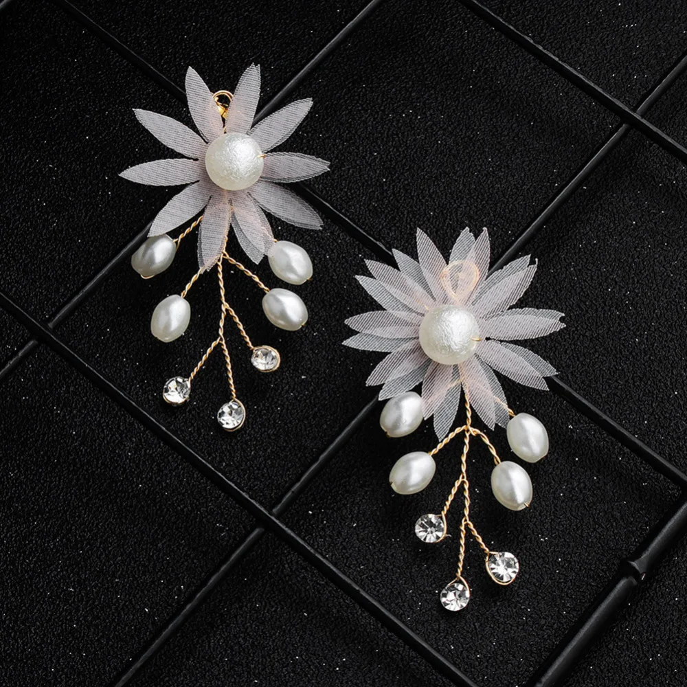 Женский свадебный ободок из медной проволоки украшение искусственного жемчуга