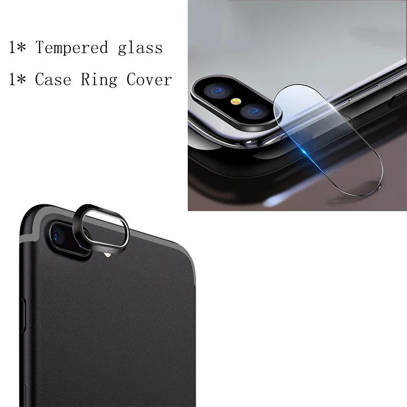 Закаленное стекло для объектива камеры iPhone 7 защитное металлическое заднее