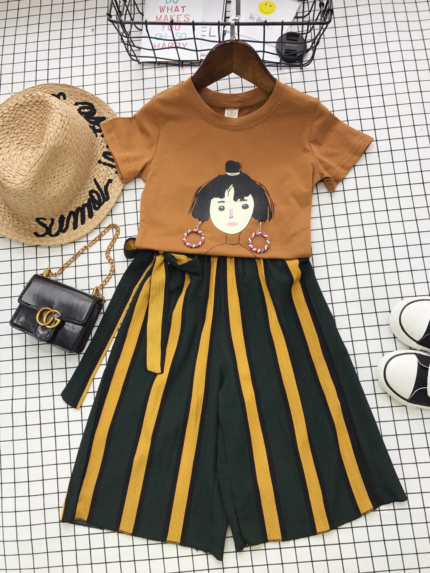 Для девочек передайте 2018 новые летние шорты с длинными рукавами футболки