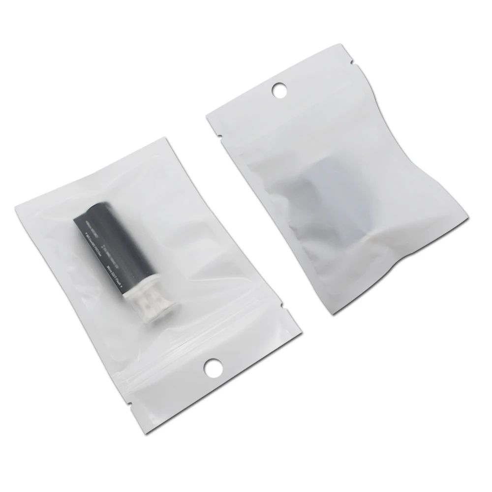 6*8 см 2000 шт./лот матовый прозрачный/белый пластиковый замок Zip Lock