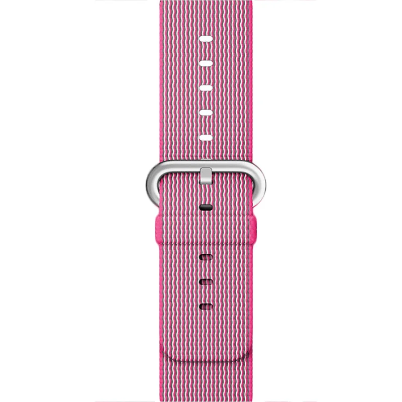 Ремешок для apple watch series 5 4 3 2 1 тканый нейлоновый ремешок для iWatch 44 мм 42 мм 40 мм 38 мм цветной узор Классическая пряжка - Цвет ремешка: color 16
