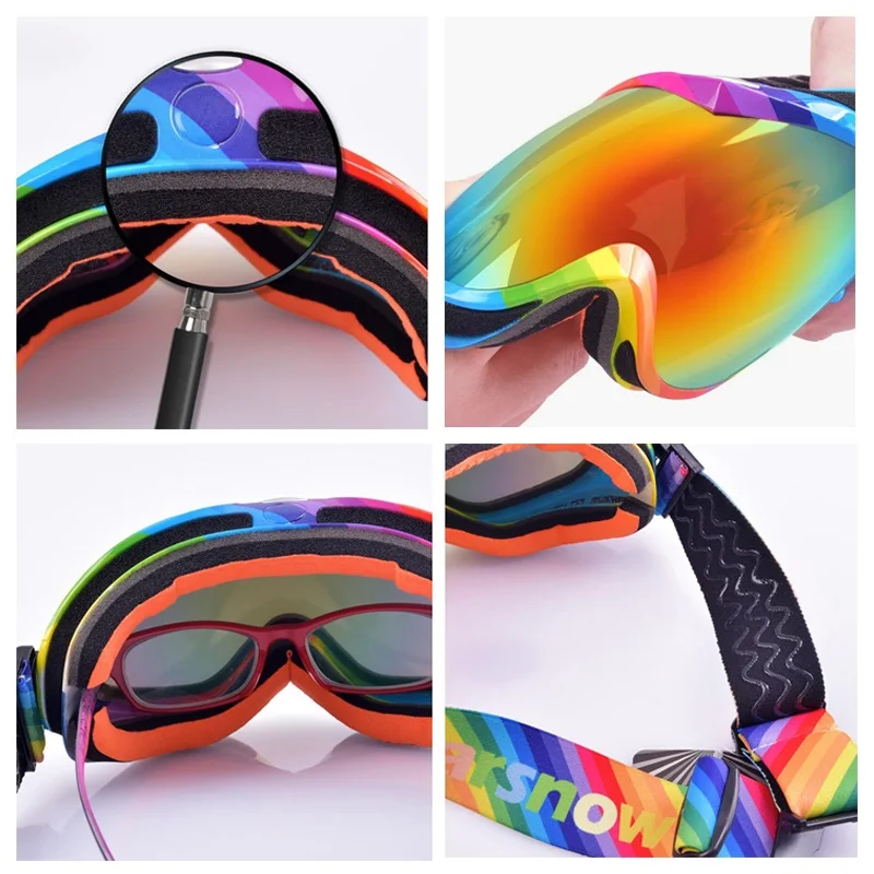 Супер крутые мужские лыжные очки ветрозащитные для сноуборда UV 400 Анти туман