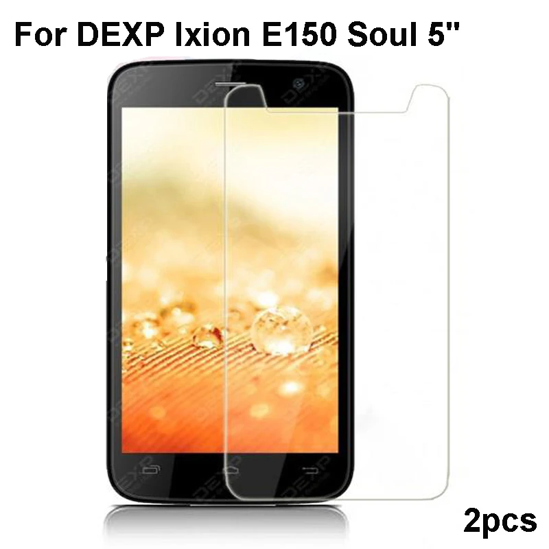 Защитное стекло DEXP Ixion E150 Soul закаленное 2.5D 9h 2 шт.|Защитные стёкла и плёнки для