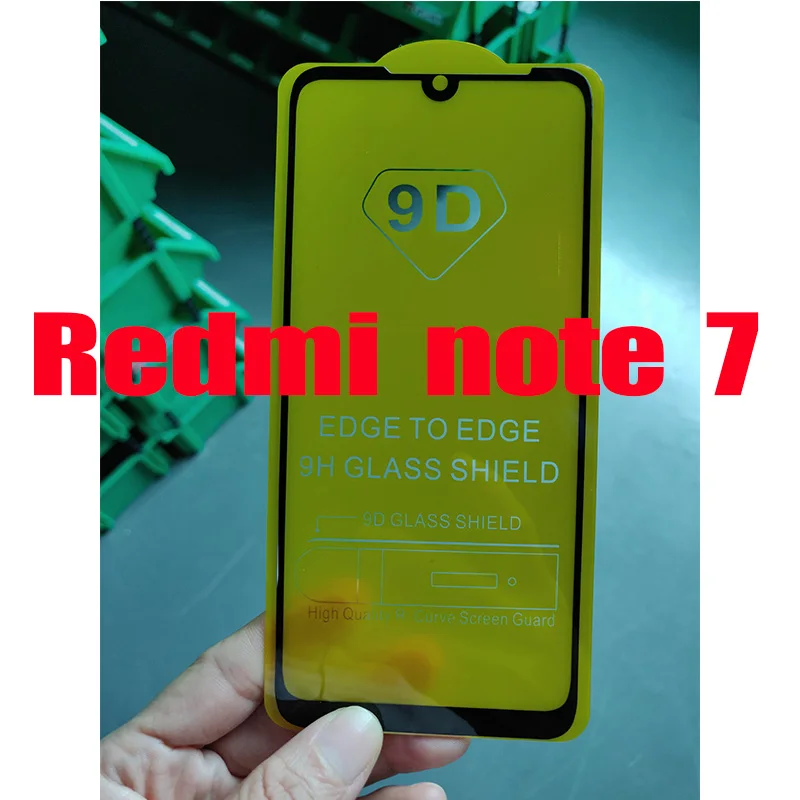 9D стекло для Xiaomi mi 9 экран протектор Закаленное стекло на Xiaomi mi 9 SE защитная пленка на xio mi 9 se 9se 9 полное покрытие - Цвет: For redmi note 7