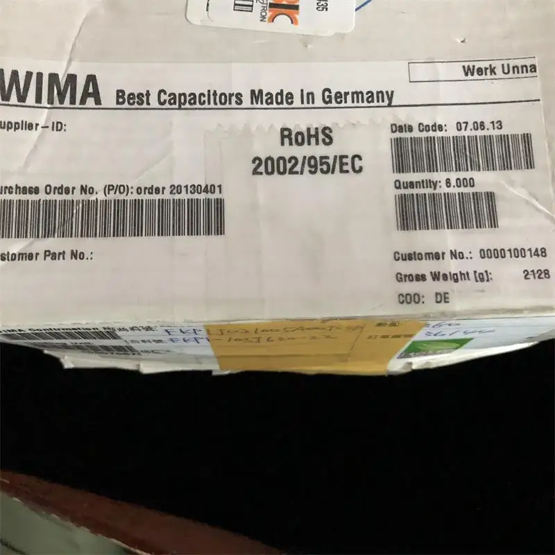 Original new Germany import blue fever audio coupled capacitor FKP1 630VDC 0.01UF 103J(Inductor