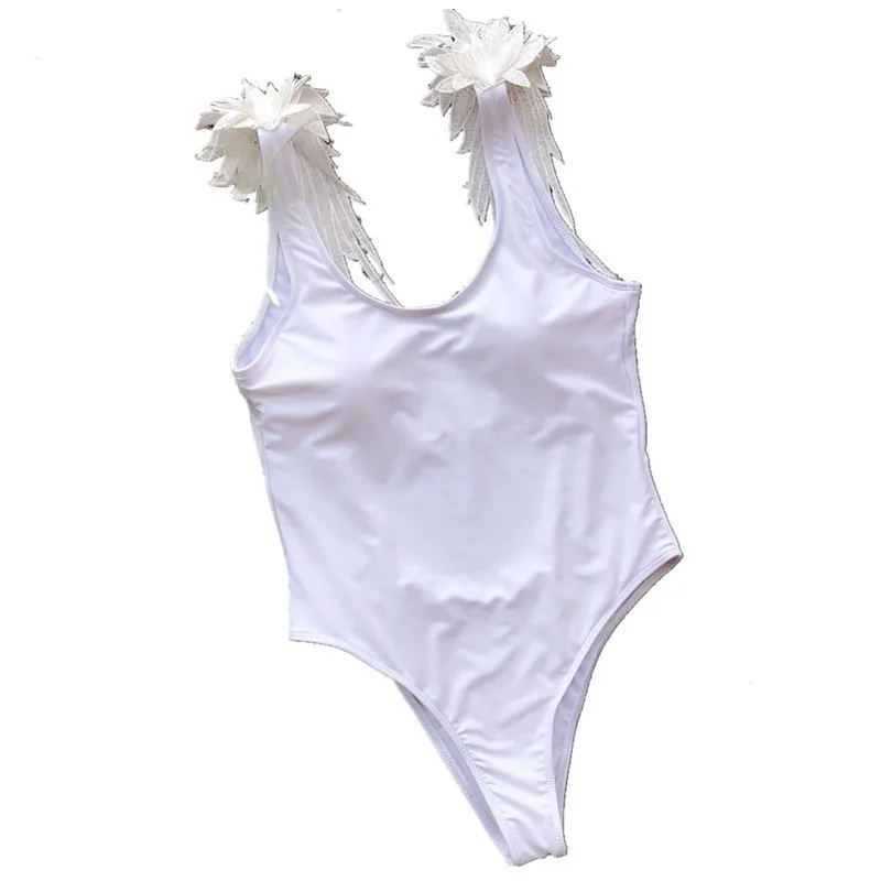 H0804 white Купальник для мамы и дочки; Новинка; Модный дизайн крыльев; женский бикини; цельный купальник; одинаковые комплекты для семьи; H0804 - Цвет: H0804 white