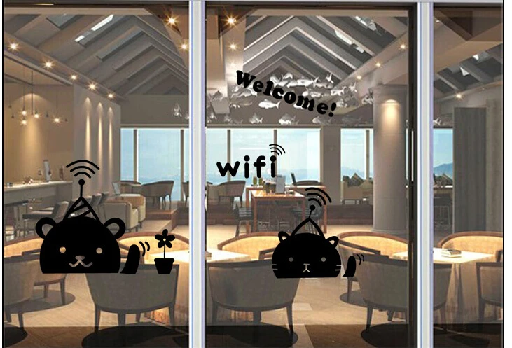 5p медвежонок магазин отелей офисное стекло настенное окно клей сервис