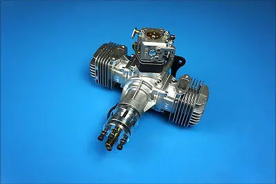 Двойной бензиновый двигатель DLE40CC с электронным зажиганием и глушитель для