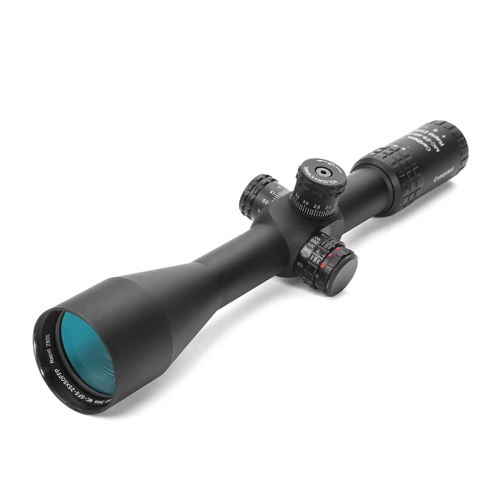 LUGER 5-25x50 FFP Conquest прицел боковой Параллакс тактическая оптика охотничьи прицелы R/G/B с подсветкой сетка винтовка прицел