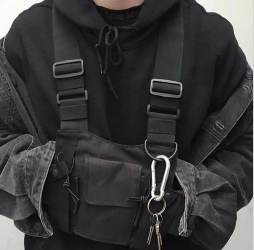 Сумка в стиле хип-хоп Kanye West Chest Rig новая модная уличная сумка через плечо на талию