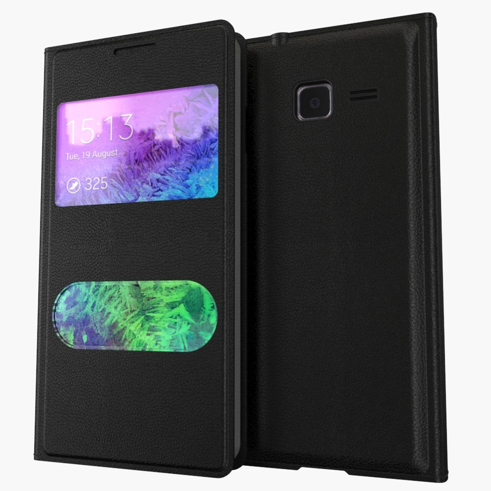 2016 Новый чехол для Samsung Galaxy Trend Lite S7390 S7392 кожаный с окошком просмотра|cover for samsung