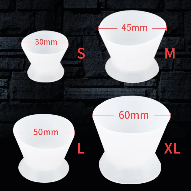 

10pcs Dental Lab Nonstick Silicone Mixing Bowl Cup with 4 sizes