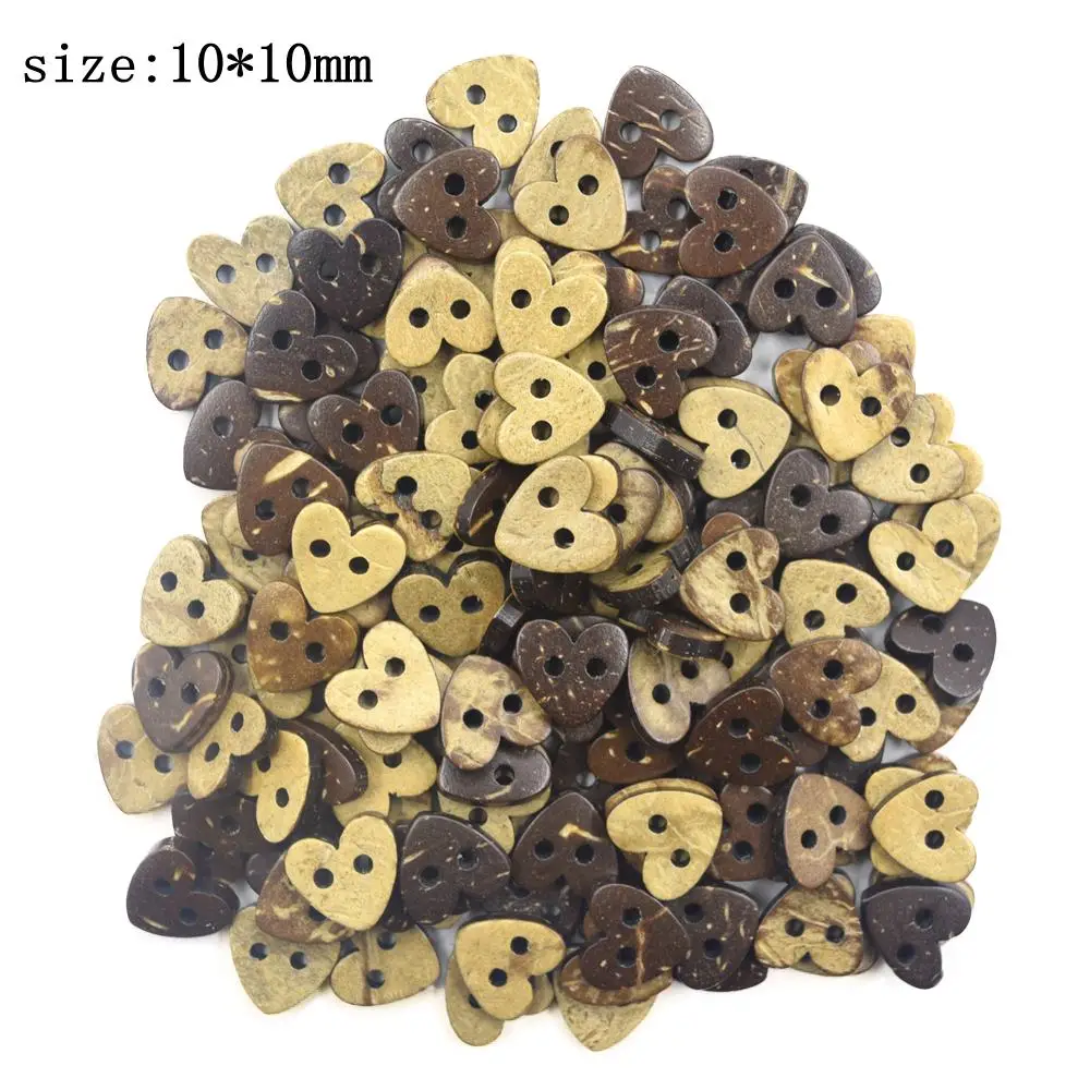 20pcs 20 шт./пакет различные формы скорлупы кокосового ореха пуговицы ручная работа с надписью «Love» и Скрапбукинг для Свадебные украшения 2/4 отверстия кнопки - Цвет: 20pcs