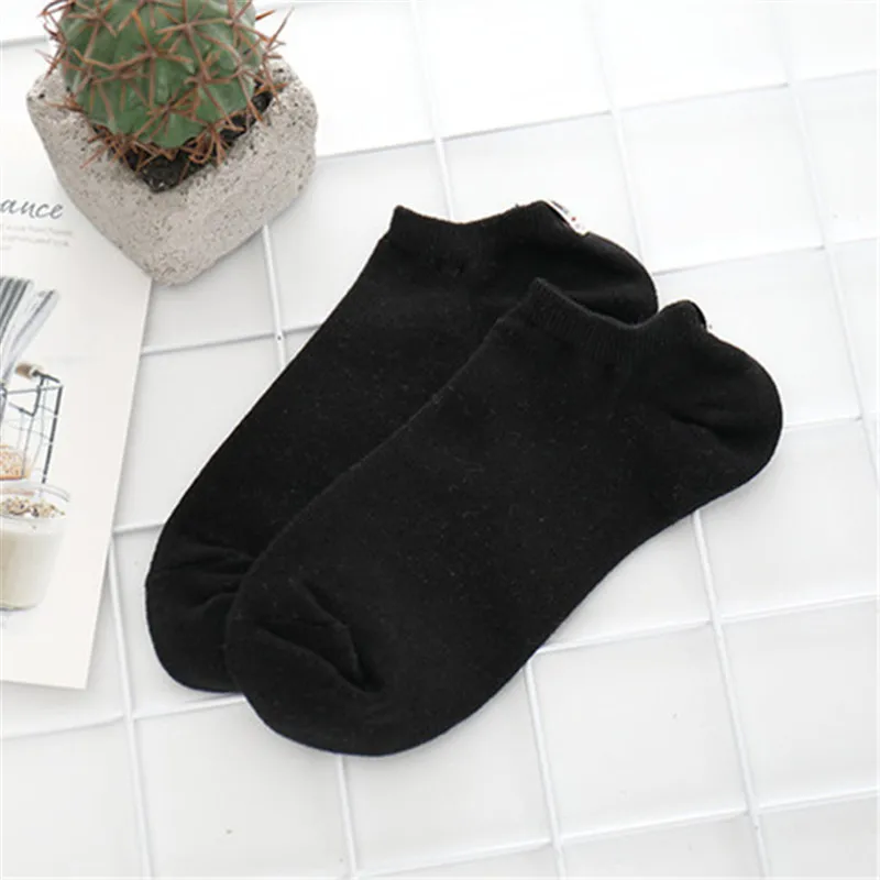 1 Pair black 1/5 пары модных детских носков с героями мультфильмов; милые короткие носки женские Харадзюку милый узорный лодыжки носки до лодыжки милые модные носки до лодыжки женская обувь - Цвет: 1 Pair black