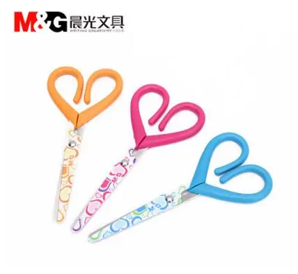 M & G ножницы в форме сердца безопасные для студентов|safety scissors|student scissorsscissor print |