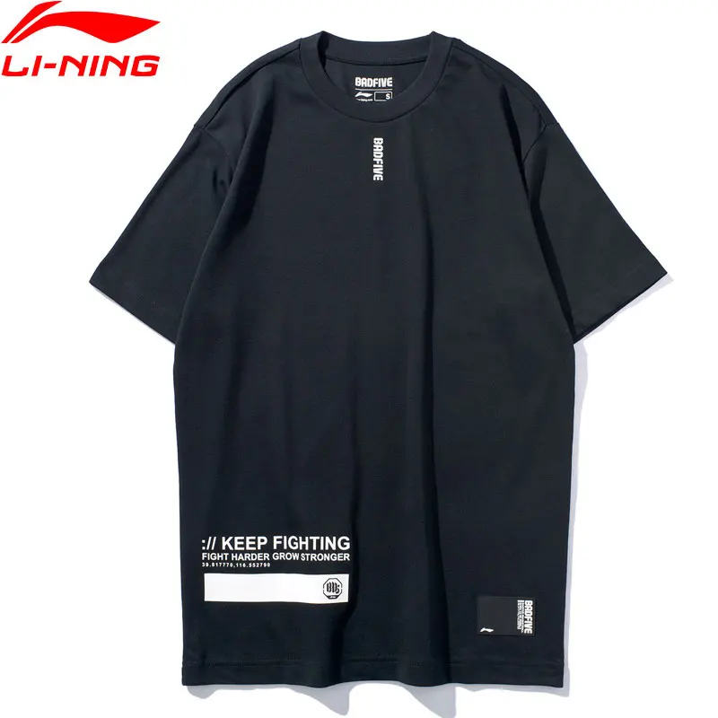 Li-Ning Женская баскетбольная серия BAD FIVE Джерси 100% хлопок дышащие футболки