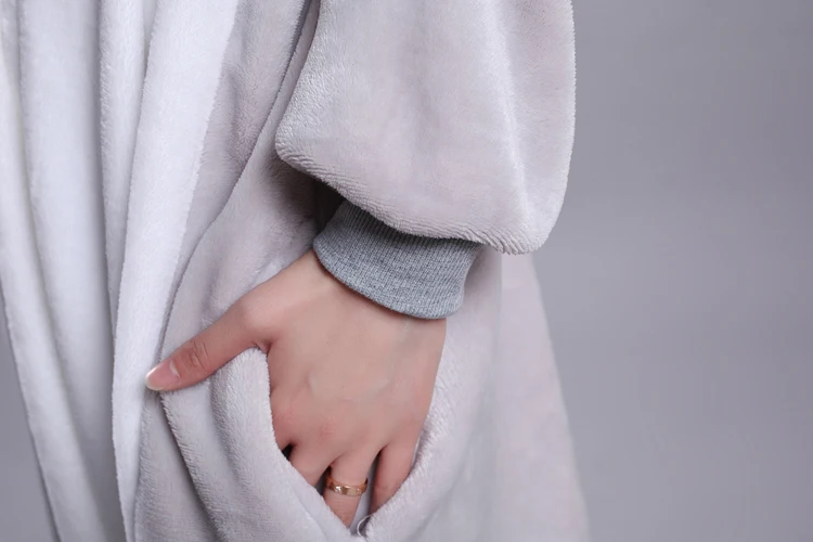 Кигуруми фланелевая мышь из зодиака Onesie единорог пижамы Ститч для взрослых серая мышь Косплей Костюм животных пижамы для женщин и мужчин