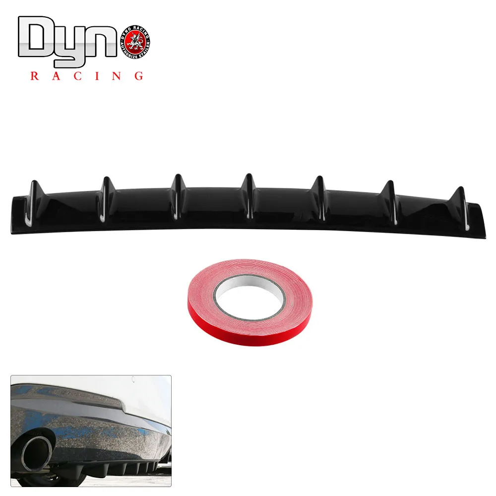 33 &quotx 5&quot Ikon стиль универсальный диффузор губа на задний бампер 7 Fin глянец Черный