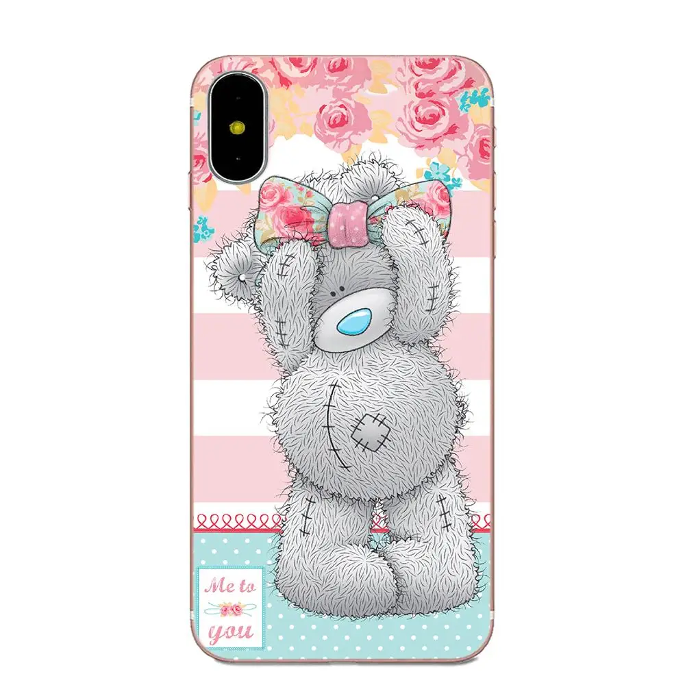 Милый Мишка для Galaxy Alpha Core Note 2 3 4 S2 A10 A20 A20E A30 A40 A50 A60 A70 M10 M20 M30 мягкий чехол с