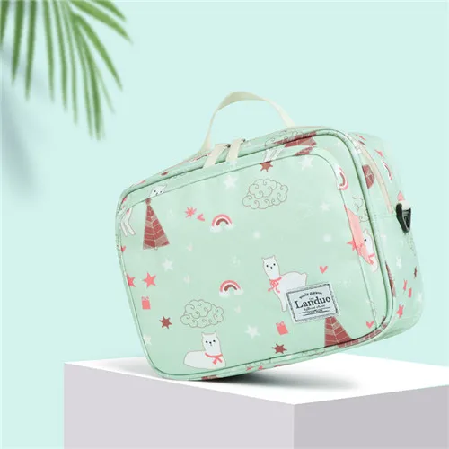 MPB94-green Land mommy diaper handbags mummy cartoon shoulder bags stroller Muiti-functional changing mat nappy storage bags MPB94 - Цвет: MPB94-green