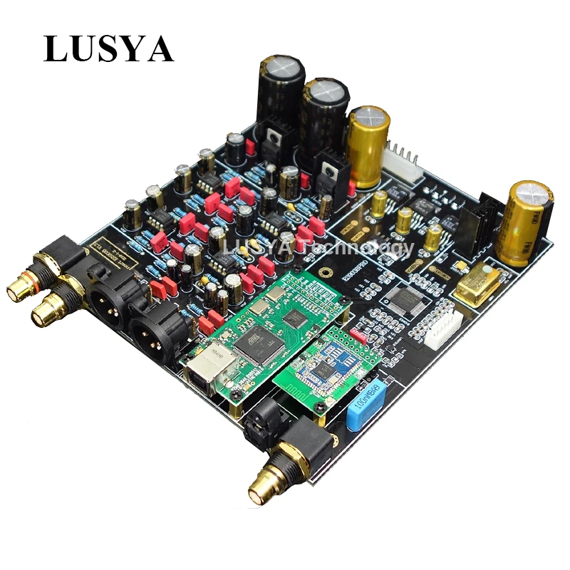 Lusya ES9038PRO DAC декодер CSR8675 Bluetooth 5,0 поддержка APTX-HD, совместимый с Amanero коаксиальный волоконный вход T0655