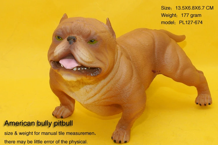 Горячие игрушки: Американская bully pitbull Bully собака модель моделирования животные