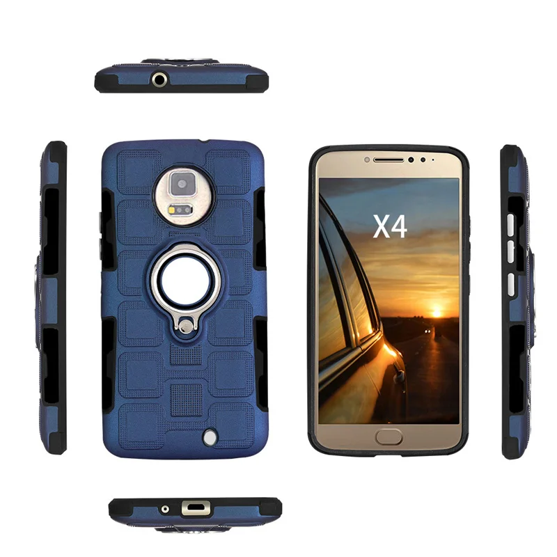 Противоударный чехол для Motorola Moto X4 задняя крышка автомобильный держатель