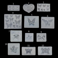 cute butterfly silicone resin molds earring necklace pendant jewelry tools