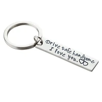 fashion diy metal key chain keyring letter heart bag pendant couples keychain keyfob promotion gift accessories porte clef