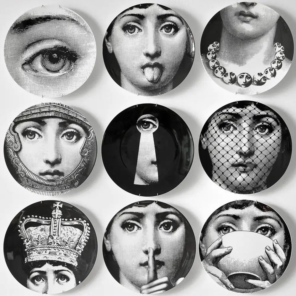 8 дюймов винтажные тарелки Fornasetti скандинавские домашние студийные гостиничные