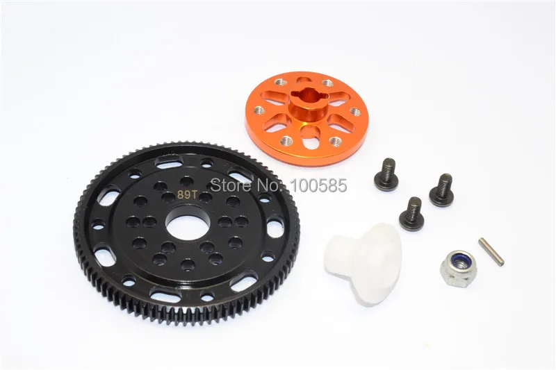 Осевой SCX10 & Рейф сплав тапочек пластина + стальной шпорный механизм 48 шаг 89 T