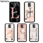 Персонализированный мраморный чехол с инициалом имени для Samsung Galaxy A51 A71 A31 A21S A20e A50 A70 M31 S9 S10 S20 Plus Note 20 Ultra