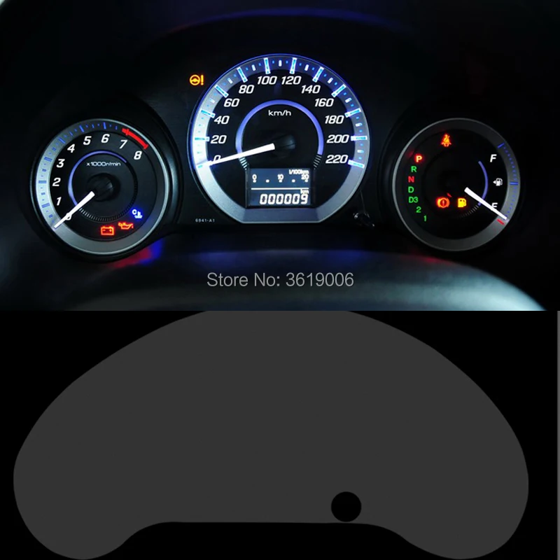 TOMMIA для Honda City 2009 14 Защитная пленка экрана HD 4H приборной панели против