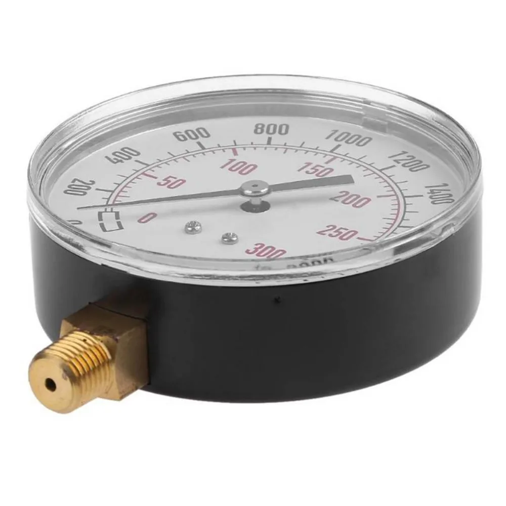 Pressure Gauge 1/4inch NPT Side Mount 0-300psi 20bar Air Compressor Meter Hydraulic Tester | Инструменты