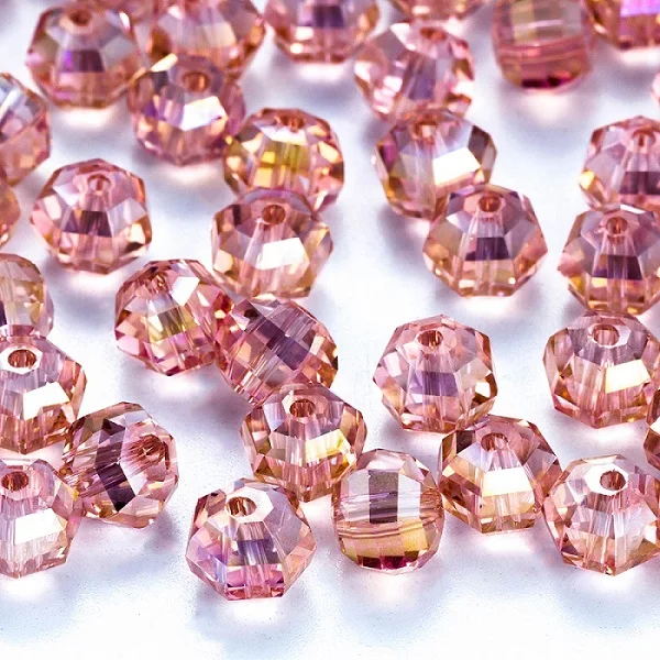 01 MEIBEADS, 20 шт./лот, 6*8 мм, разноцветные Кристальные многогранные бусины «арбуз» для аксессуаров, подходят для браслетов, сделай сам, для изготовления ювелирных изделий EY6056 - Цвет: 01